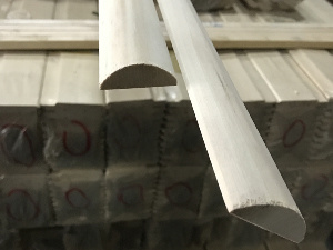 Раскладка полукруглая из липы (40х13 мм)